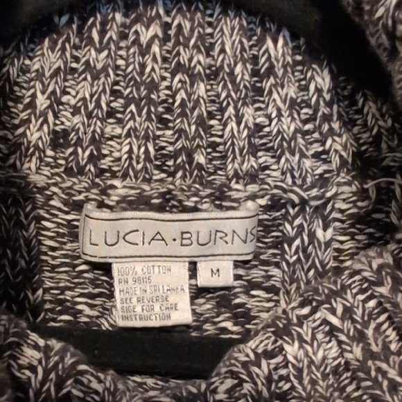 Boho Fringe Cowl Turtleneck 100% Cotton Short Sweater - Picture 8 of 10